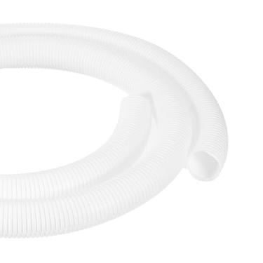 Imagem de DMiotech Tubo dividido de tear de fio de 3 m, 5 cm, protetores de cabo de conduíte flexível para animais de estimação para escritório, casa, jardim, branco