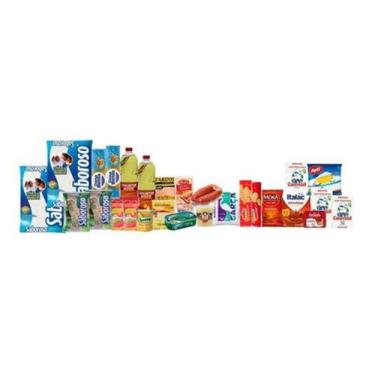Imagem de Cesta Básica De Alimentos (C/ Linguiça) - 28 Itens - Higipack