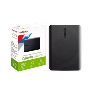 Imagem de HD Externo Toshiba 2TB Canvio Basics Preto HDTB520XK3AA - Geral