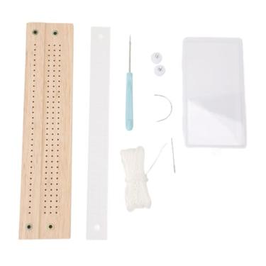 Imagem de Junk Journals Book Binding Kit, Guia de soco Conjunto de suprimentos de encadernação de livros portáteis com ferramentas de reparo do berço e espaçador ajustável para álbuns de