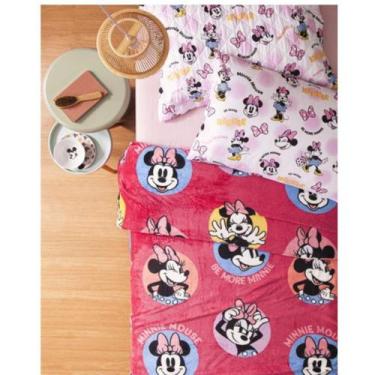 Imagem de Cobertor Manta Infantil Flannel Disney Solteiro Minnie Mais - Andreza 