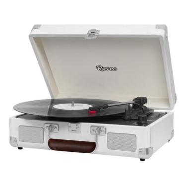 Imagem de Vitrola Sonetto Chrome Sand com USB e Bluetooth, Bivolt, Toca discos Vinil Retro Vintage Branca