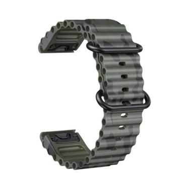 Imagem de Pulseira De Silicone Camuflada QuickFit 22mm 26mm Para Garmin Fenix 7X