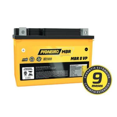 Imagem de Bateria Moto Mbr 8 Vp 12v 8ah /hornet600 2004/2007 - Pioneiro