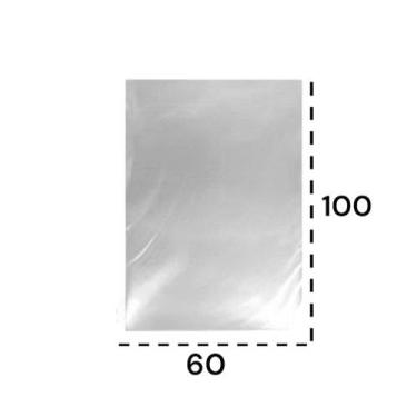 Imagem de 1 KG SACO PLÁSTICO BD 60x100 ESPESSURA 0,06 TRANSPARENTE - E A COSTA E
