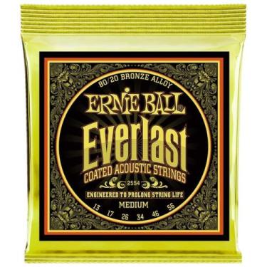 Imagem de Encordoamento Ernie Ball Violão Aço 013 EVERLAST COATED 2554
