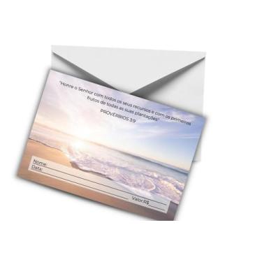 Imagem de Envelope para dízimos, Ofertas e Campanhas 200 unidades - Impressões P