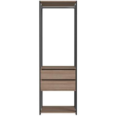 Imagem de Closet Modulado 60x45x183cm 3 Prateleiras 2 Gavetas 1 Cabideiro ProDec