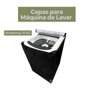 Imagem de Capa para máquina de lavar brastemp 15kg impermeável flex - Capas Flex