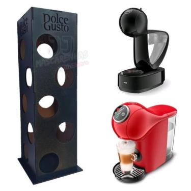 Imagem de Porta Capsulas Dolce Gusto Mdf Premium 20 Unidades Preto - Jj