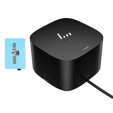 Imagem de HP Thunderbolt Dock 280 W para laptop de qualquer marca (porta Thunderbolt, USB-C, USB-A, compartimento de trava de segurança, DisplayPort, porta HDMI, porta RJ45, suporta até 4 monitores) Pacote com