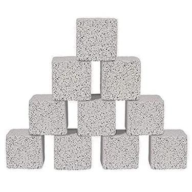 Imagem de Litewoo 5 cm Hamster Lava Mastigar Brinquedo Quadrado Pedra-pomes Pedra de Moagem para Animais Pequenos Hamster Rato Coelho Chinchila Porquinho-da-Índia (pacote com 10)