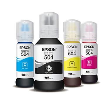 Imagem de Kit 4 Tintas para Impressora Epson Universal Original L4150