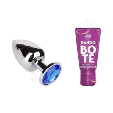 Imagem de Kit Plug Anal + Gel Comestível Dando Bote - Lover Viber