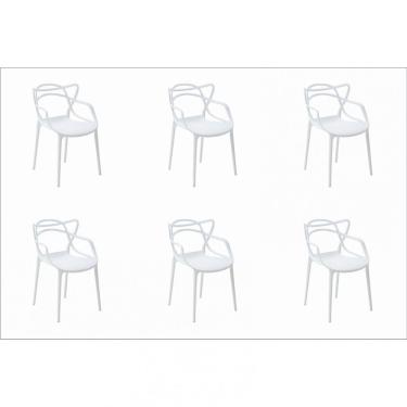 Imagem de Conjunto 6 Cadeiras Allegra Rivatti Branco