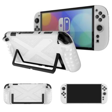 Imagem de NOUKAJU Case for Nintendo Switch 2, Game Console Case,Anti-Drop, Anti-Scratch,Shockproof,Silicone Protective Cover for Switch 2 Game Console(White)