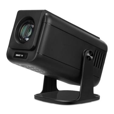 Imagem de Mini projetor, projetor portátil V1, nativo 1920 x 1080p, suporta análise 4K com WIFI6 5G sem fio 5.0 Bluetooth Android 13, 600ANSI, rotação de 270°, projetor de vídeo com correção de pedra angular