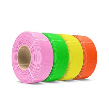 Imagem de SUNLU Refil de filamento PETG de 1,75 mm, pacote de filamentos PETG de 1000 g, pacote com 4 pacotes, refil PETG de alta velocidade para carretéis reutilizáveis, adequado para a maioria das marcas. 1