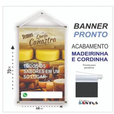 Imagem de Banner pronto Queijo BA 306 medida 45x70 cm arte pronta