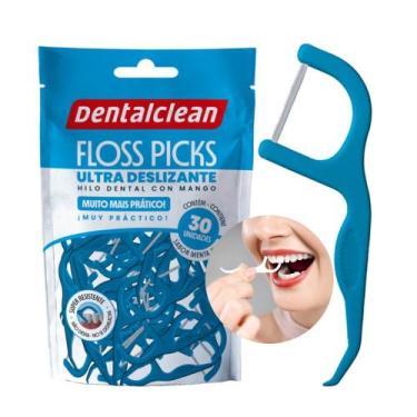 Imagem de Flosser Fio Dental Individual Forquilha com Haste Resistente 30un Sabo