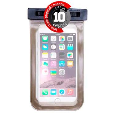 Imagem de Kit 10 Capinha a Prova D'agua para Celular Universal - CIRILO CABOS, U