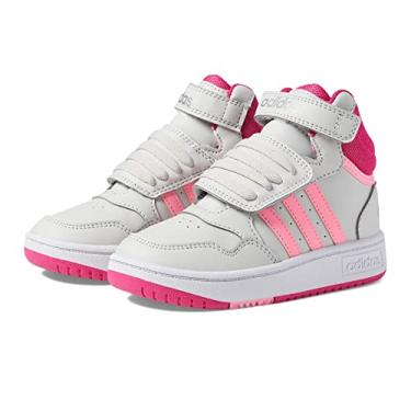 Imagem de adidas Argolas para bebês meninas médio (infantil), Cinza One/Team Real Magenta/Beam Pink, 6.5 Toddler