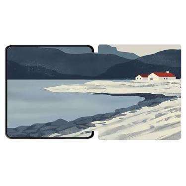 Imagem de Yzlvigrous Capa para Kindle Oasis 9/10ª Geração 2017/2019, Modelo: CW24WI/S8IN4O, TPU de 7 Polegadas TPU Tampa de Casca Traseira com Recurso de Vigília do Sono Automático