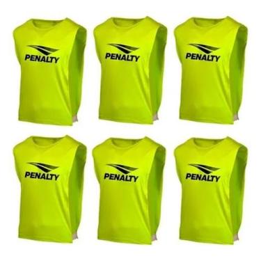 Imagem de Kit 6 Colete Adulto Futebol Treino - Penalty Original, Amarelo