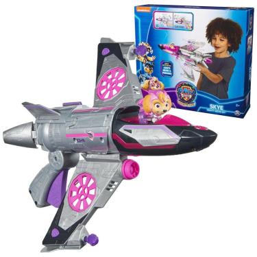 Imagem de Jato de Resgate Skye Mighty Pups com Figura de Ação, Luzes e Sons para Crianças Acima de 3 Anos, Patrulha Canina