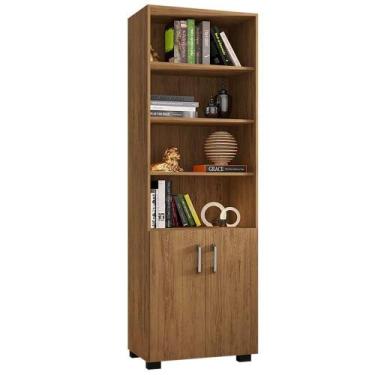 Imagem de Livreiro 5 Prateleiras C- Portas Pequenas Office Freijó - MÓVEIS LEÃO