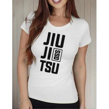 Imagem de Camiseta Camisa Adulto Feminina Masculina Algodão Luta Jiu Jitsu OSS M