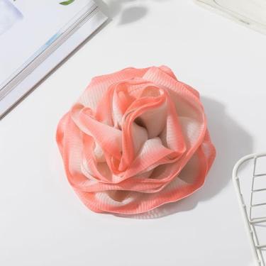 Imagem de Esponja de bucha macia para mulheres, bola de esponja de banho de malha de 70 g, esfregão de bucha de chuveiro para acessórios de chuveiro corporal, rosa