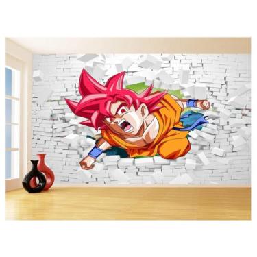 Imagem de Papel De Parede 3D Dragon Ball Goku Vegeta Anime 3,5M Dbz47 - Você Dec
