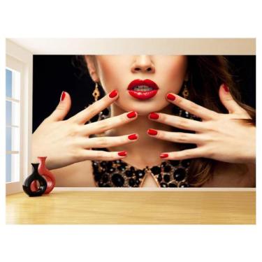 Imagem de Papel De Parede Salão De Beleza Maquiagem Make 3,5M Slb56 - Você Decor