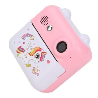 Imagem de Hyuduo Câmera de Impressão Instantânea para Crianças para Crianças, Pixels de 24MP, Resolução de 1080p, 5 Jogos de Quebra -cabeça, Com Carcaça Fofa, Cordão para Atividades Ao Ar Livre