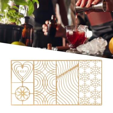 Imagem de Bandeja de Carimbo de Cubo de Gelo, Carimbos de Gelo de Coquetéis Elegantes, Fabricantes de Gelo, Moldes de Gelo Divertidos de Cubos de Gelo para Acessórios de (D01 200x100mm /