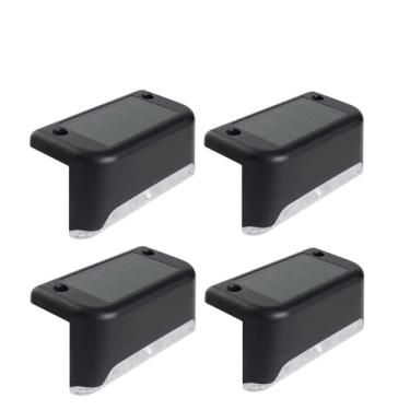 Imagem de Lâmpada de Escada Solar Paisagem Pátio Parede Cerca Carregamento Inteligente Sensor Luz Sem Fiação Baixo Carbono Proteção IP65 Automático Iluminação A