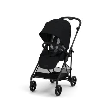 Imagem de Carrinho de Bebê Ultraleve e Compacto com Assento Confortável e Dobrável com Uma Mão, Cybex Melio 3, Preto
