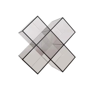 Imagem de Organizador criativo minimalista transparente acrílico CD álbuns armazenamento rack chão casa suporte de revista (cinza)