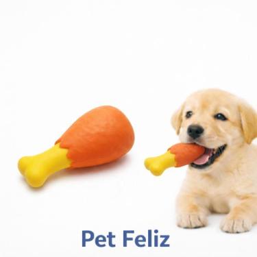 Imagem de Brinquedo Para Cachorro Coxa De Frango Com Som Mordedor Pet - import p