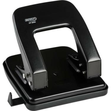 Imagem de Perfurador de Papel Metal 2 Furos para 35fls Preto - Brw