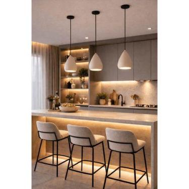 Imagem de Lustre Luminária de Teto 3 Pendente em Ceramica Moderno URBAN E27 Cozi