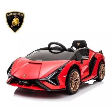 Imagem de Mini carro elétrico lamborghini sian - Importway, Vermelho