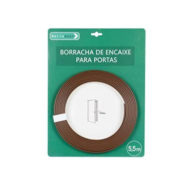 Imagem de Borracha De Vedação Amortecedora Com Encaixe Lateral 6062 Para Porta De Madeira Canal do Batente com 5,5mts