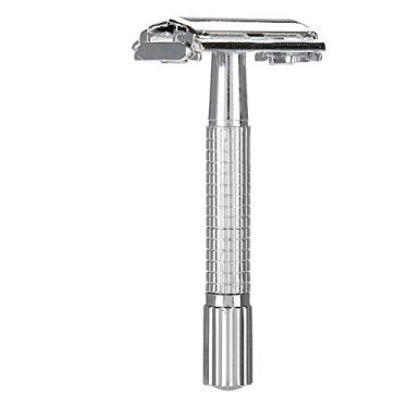 Imagem de Barbeador molhado de liga metálica, lâmina de barbear dupla segura, durável e portátil para homens