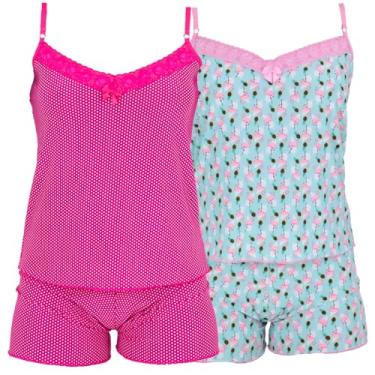 Imagem de Kit 2 Baby Doll Thays Pijama para Dormir Liganete (P, Multicolorido)