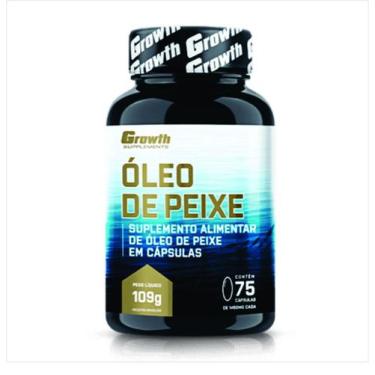 Imagem de Omega 3 Óleo De Peixe 75 Softgel (Caps) - Growth Supplements