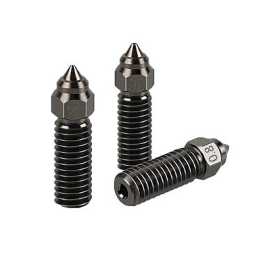 Imagem de 3 peças de bocais de aço endurecido de impressão de alta velocidade para impressoras 3D Creality K1/K1 Max (Mix-3pcs)