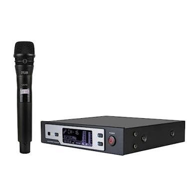 Imagem de Microfone Dylan QS-10 UHF Sem Fio True Diversity Dinâmico Cardioide