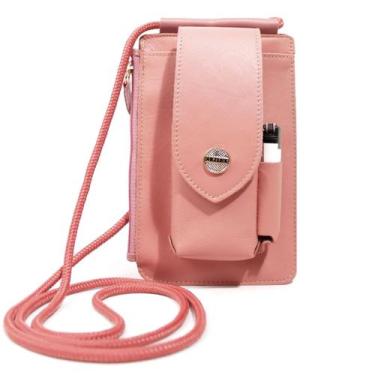 Imagem de Bolsa Transversal Cigarreira em Couro Artlux 9057, Rose